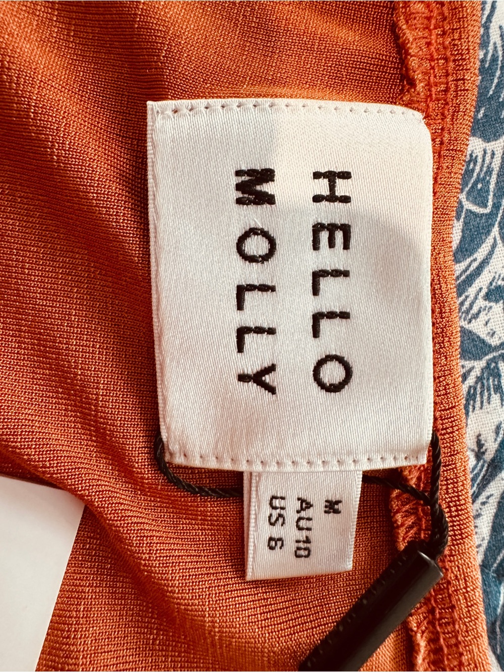 Hello Molly Rust Orange Draped Slit Maxi Dress US 6 NWT - Picture 3 of 5